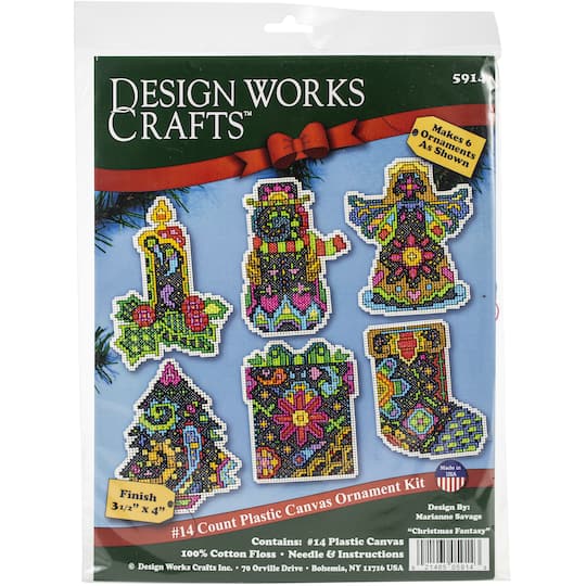 Design Works&#x2122; Christmas Fantasy Cross Stitch Ornament Kit